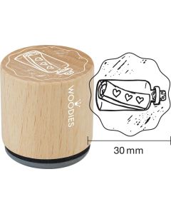 Woodies Stempel – Herzflaschenpost