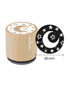 Woodies Stempel – Mond und Sterne